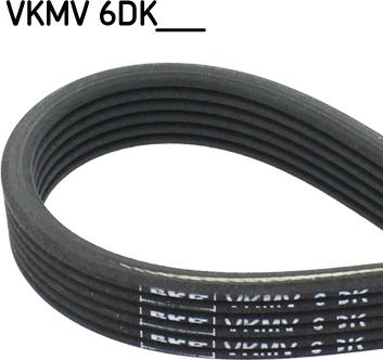 SKF VKMV 6DK1697 - Поликлиновой ремень unicars.by