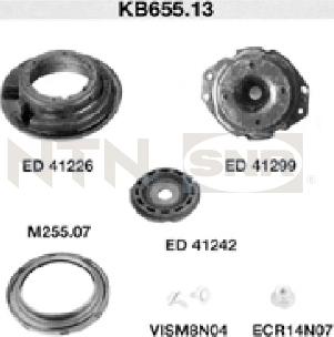 SNR KB655.13 - Опора стойки амортизатора, подушка unicars.by