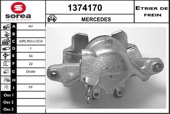 SNRA 1374170 - Тормозной суппорт unicars.by