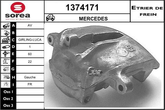 SNRA 1374171 - Тормозной суппорт unicars.by