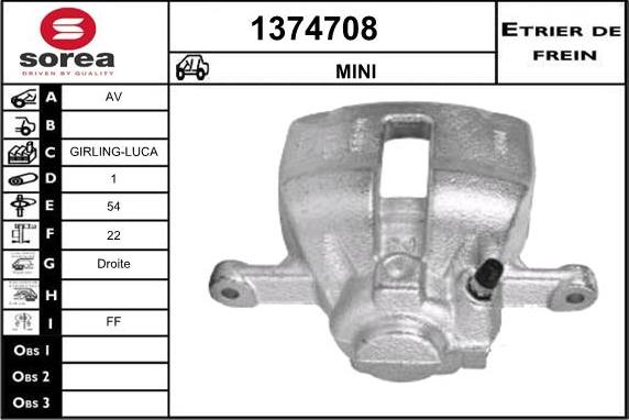 SNRA 1374708 - Тормозной суппорт unicars.by