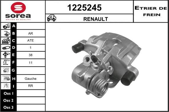 SNRA 1225245 - Тормозной суппорт unicars.by