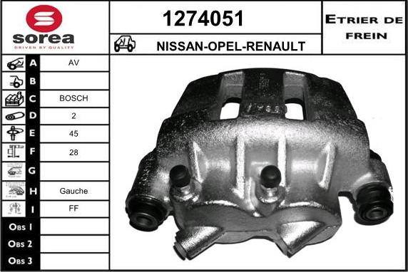 SNRA 1274051 - Тормозной суппорт unicars.by