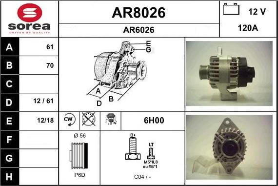 SNRA AR8026 - Генератор unicars.by