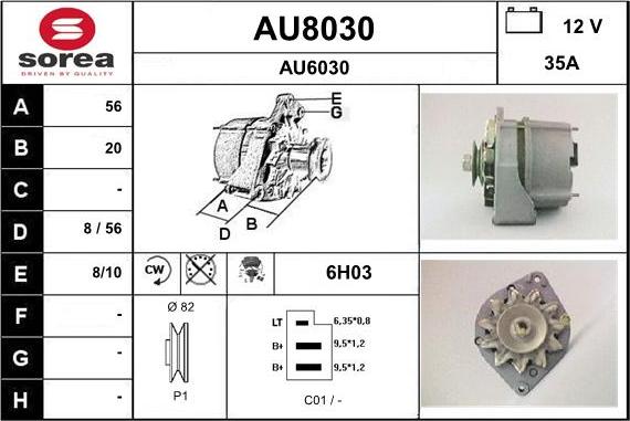 SNRA AU8030 - Генератор unicars.by