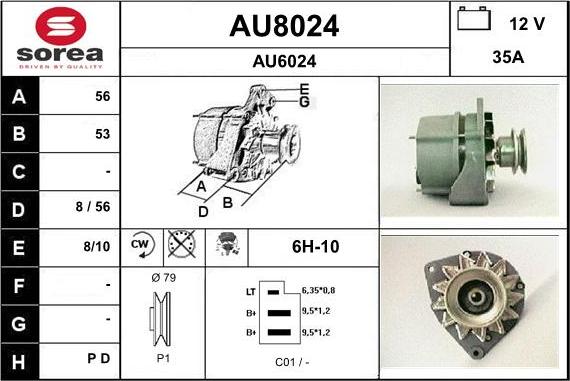 SNRA AU8024 - Генератор unicars.by