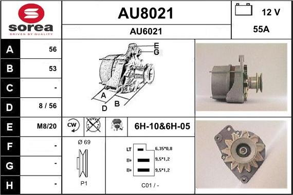 SNRA AU8021 - Генератор unicars.by