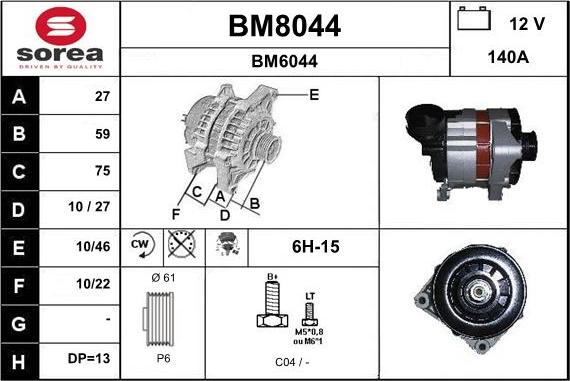 SNRA BM8044 - Генератор unicars.by