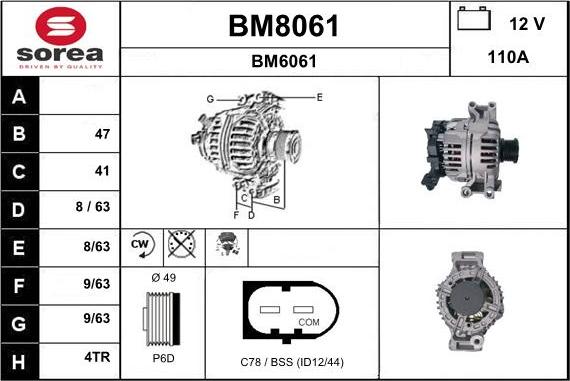 SNRA BM8061 - Генератор unicars.by