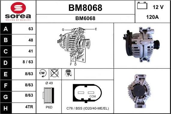 SNRA BM8068 - Генератор unicars.by