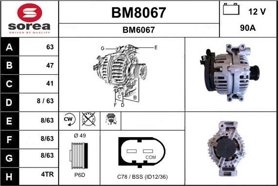 SNRA BM8067 - Генератор unicars.by