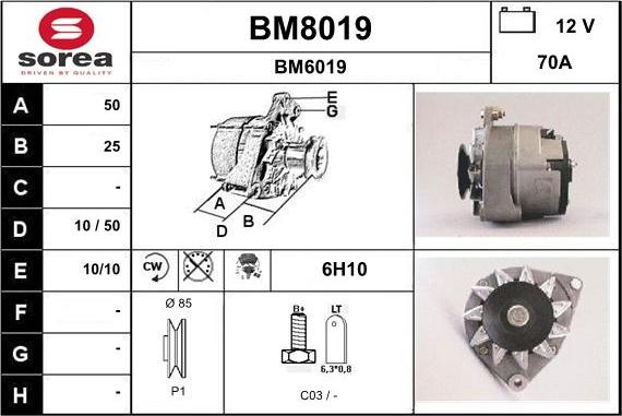 SNRA BM8019 - Генератор unicars.by