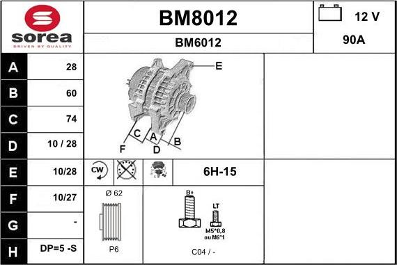 SNRA BM8012 - Генератор unicars.by