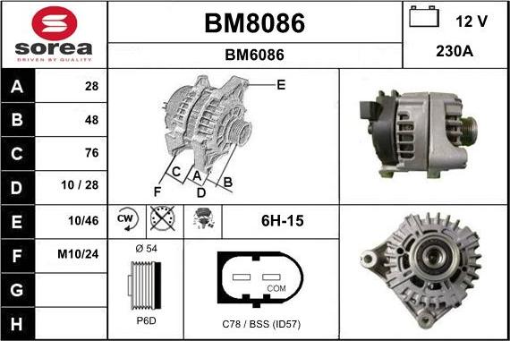 SNRA BM8086 - Генератор unicars.by