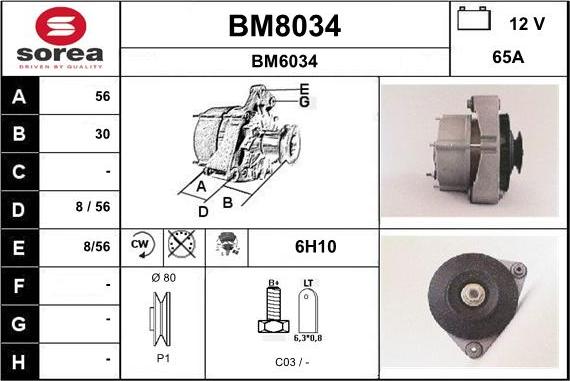 SNRA BM8034 - Генератор unicars.by