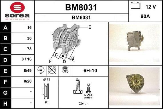 SNRA BM8031 - Генератор unicars.by