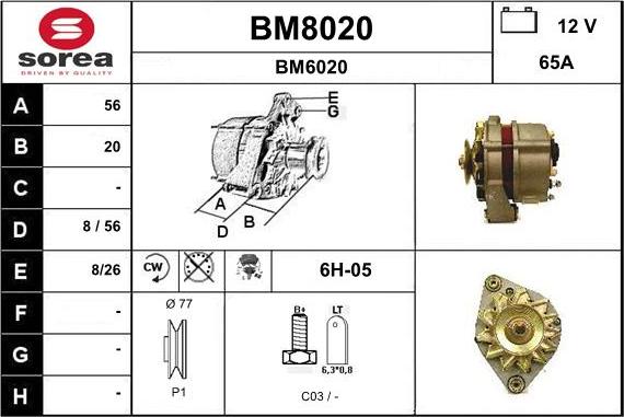 SNRA BM8020 - Генератор unicars.by