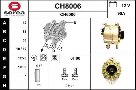 SNRA CH8006 - Генератор unicars.by