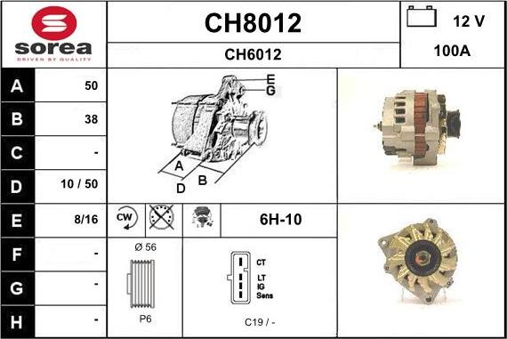 SNRA CH8012 - Генератор unicars.by