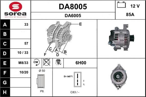 SNRA DA8005 - Генератор unicars.by