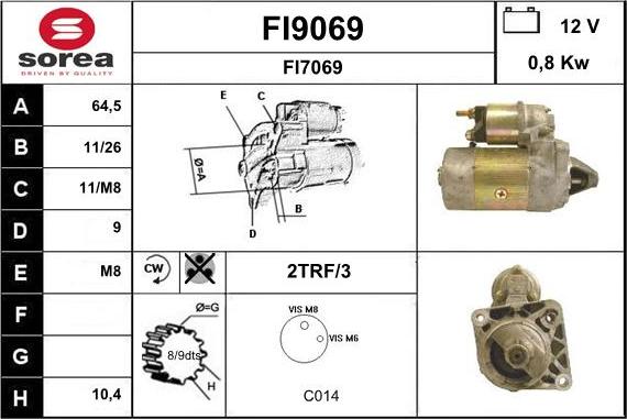 SNRA FI9069 - Стартер unicars.by