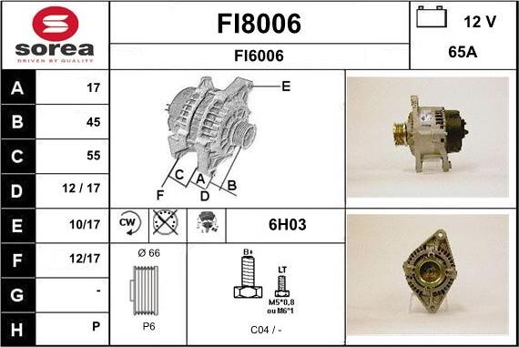 SNRA FI8006 - Генератор unicars.by