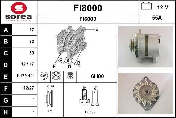 SNRA FI8000 - Генератор unicars.by