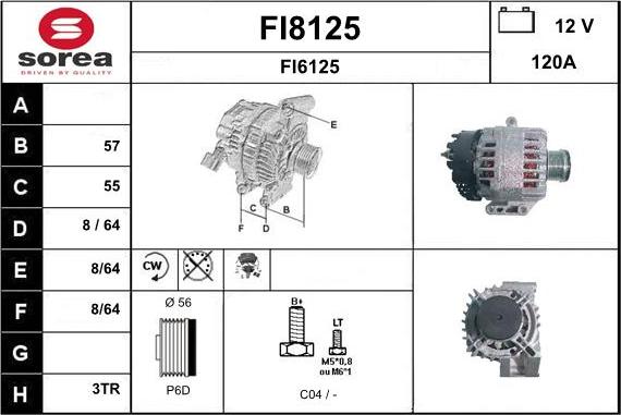 SNRA FI8125 - Генератор unicars.by