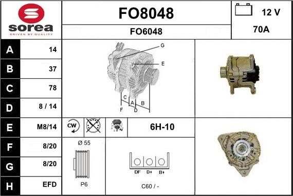 SNRA FO8048 - Генератор unicars.by