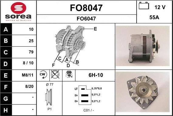 SNRA FO8047 - Генератор unicars.by