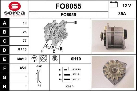 SNRA FO8055 - Генератор unicars.by