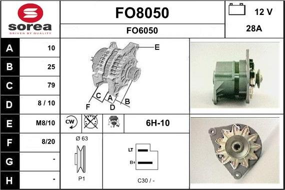 SNRA FO8050 - Генератор unicars.by