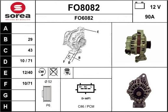 SNRA FO8082 - Генератор unicars.by