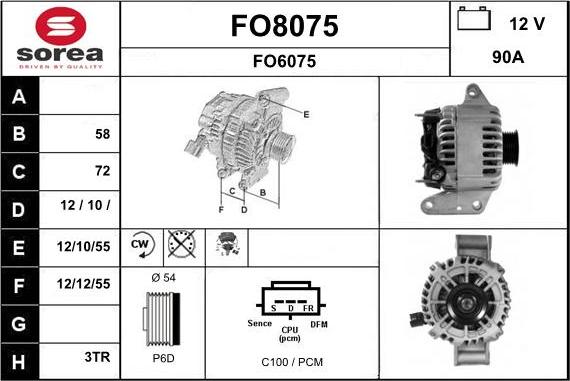 SNRA FO8075 - Генератор unicars.by