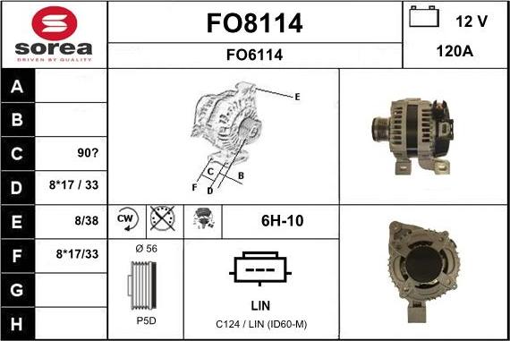 SNRA FO8114 - Генератор unicars.by