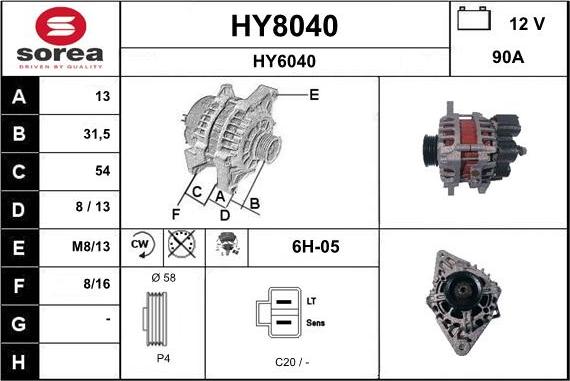 SNRA HY8040 - Генератор unicars.by