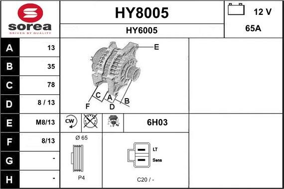 SNRA HY8005 - Генератор unicars.by