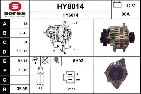 SNRA HY8014 - Генератор unicars.by