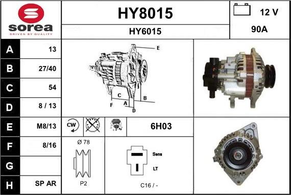 SNRA HY8015 - Генератор unicars.by