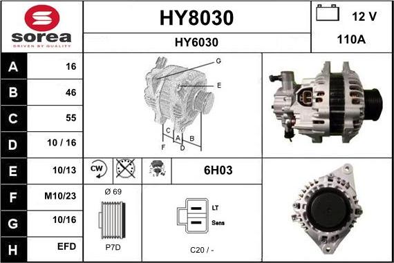 SNRA HY8030 - Генератор unicars.by