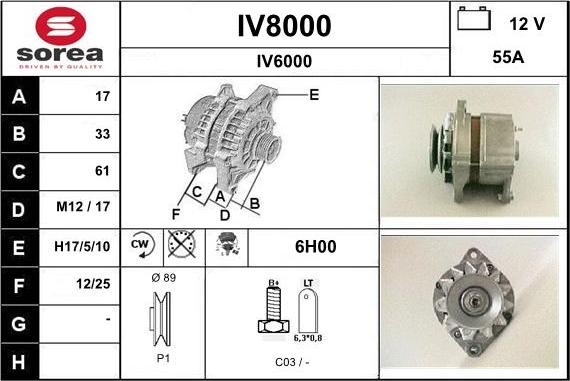 SNRA IV8000 - Генератор unicars.by