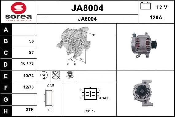 SNRA JA8004 - Генератор unicars.by