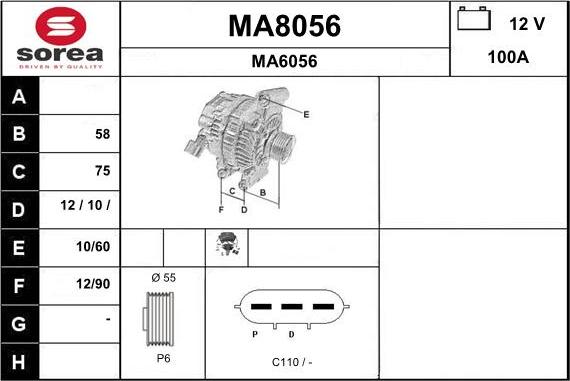 SNRA MA8056 - Генератор unicars.by