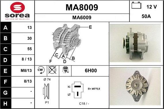 SNRA MA8009 - Генератор unicars.by