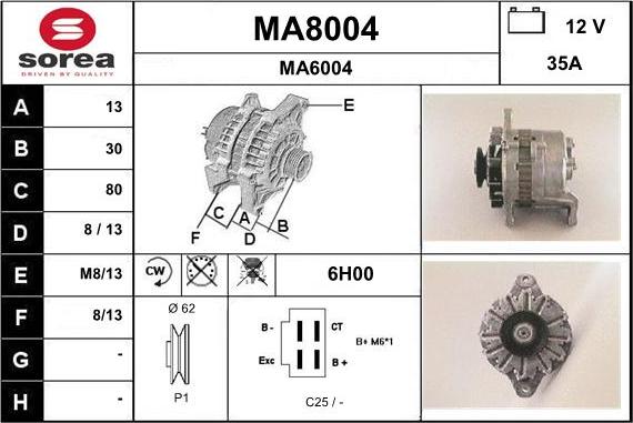 SNRA MA8004 - Генератор unicars.by