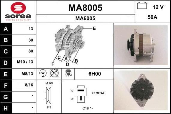 SNRA MA8005 - Генератор unicars.by