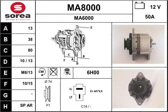 SNRA MA8000 - Генератор unicars.by