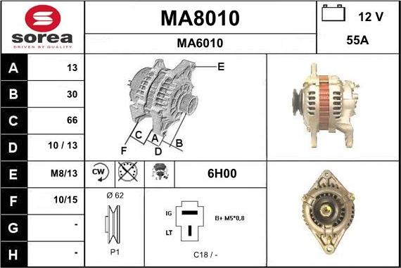 SNRA MA8010 - Генератор unicars.by