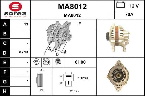 SNRA MA8012 - Генератор unicars.by