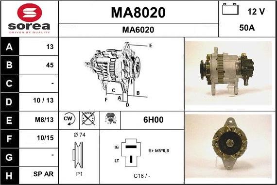 SNRA MA8020 - Генератор unicars.by